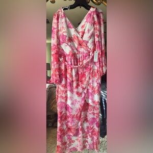 Floral Pink Maxi Dress